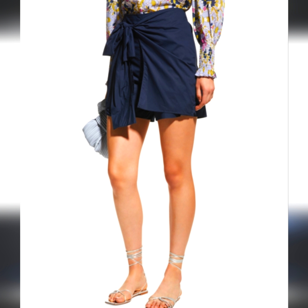 Tie front skort